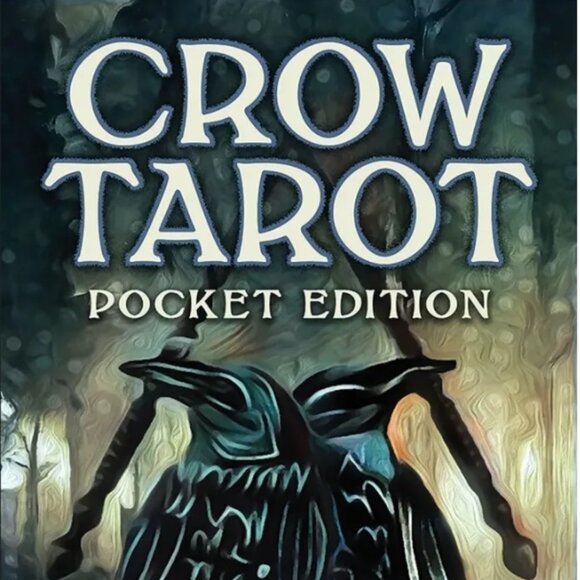 Crow tarot MINI, familiar, pocket size, Rider-Waite, Beginner deck 128 page book - Picture 1 of 10